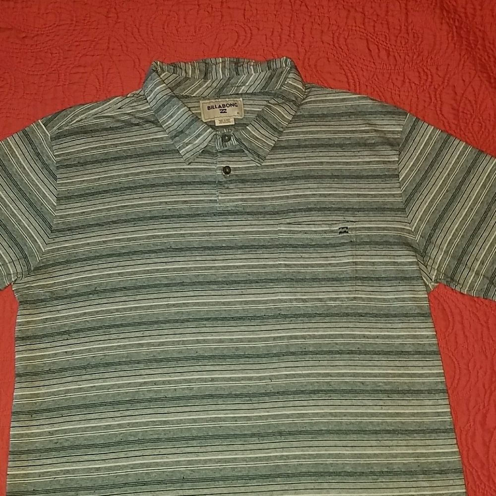 Blue Billabong collard shirt